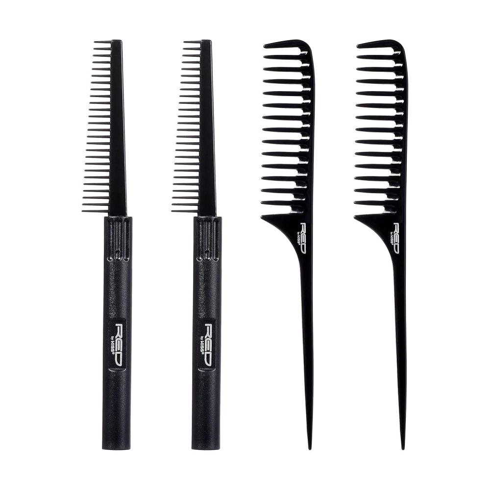 imageHair Shampoo Brush Red by Kiss Scalp Care Hair Brush Comb