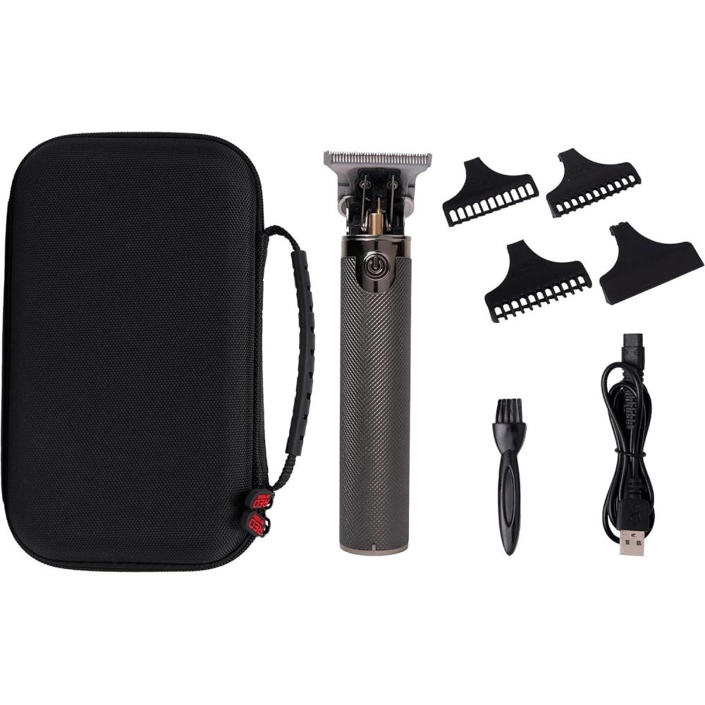imageRed by Kiss Cordless TrimmerCool Gray and Men Grooming Pouch