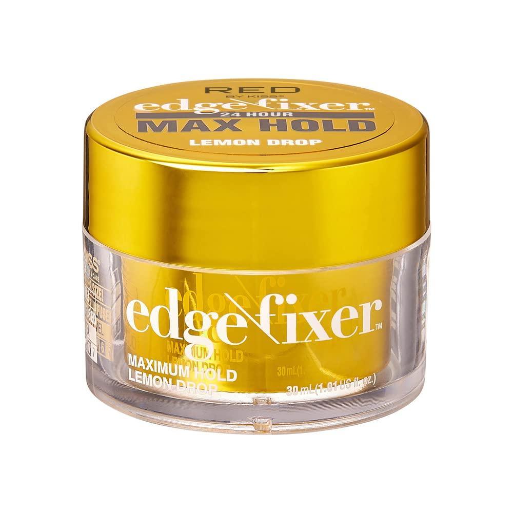 imageRed by Kiss Edge Fixer 24 Hour Maximum Hold Edge Wax No Flaking Biotin B7 Infused Hair Gel 101 flozLemon Drop