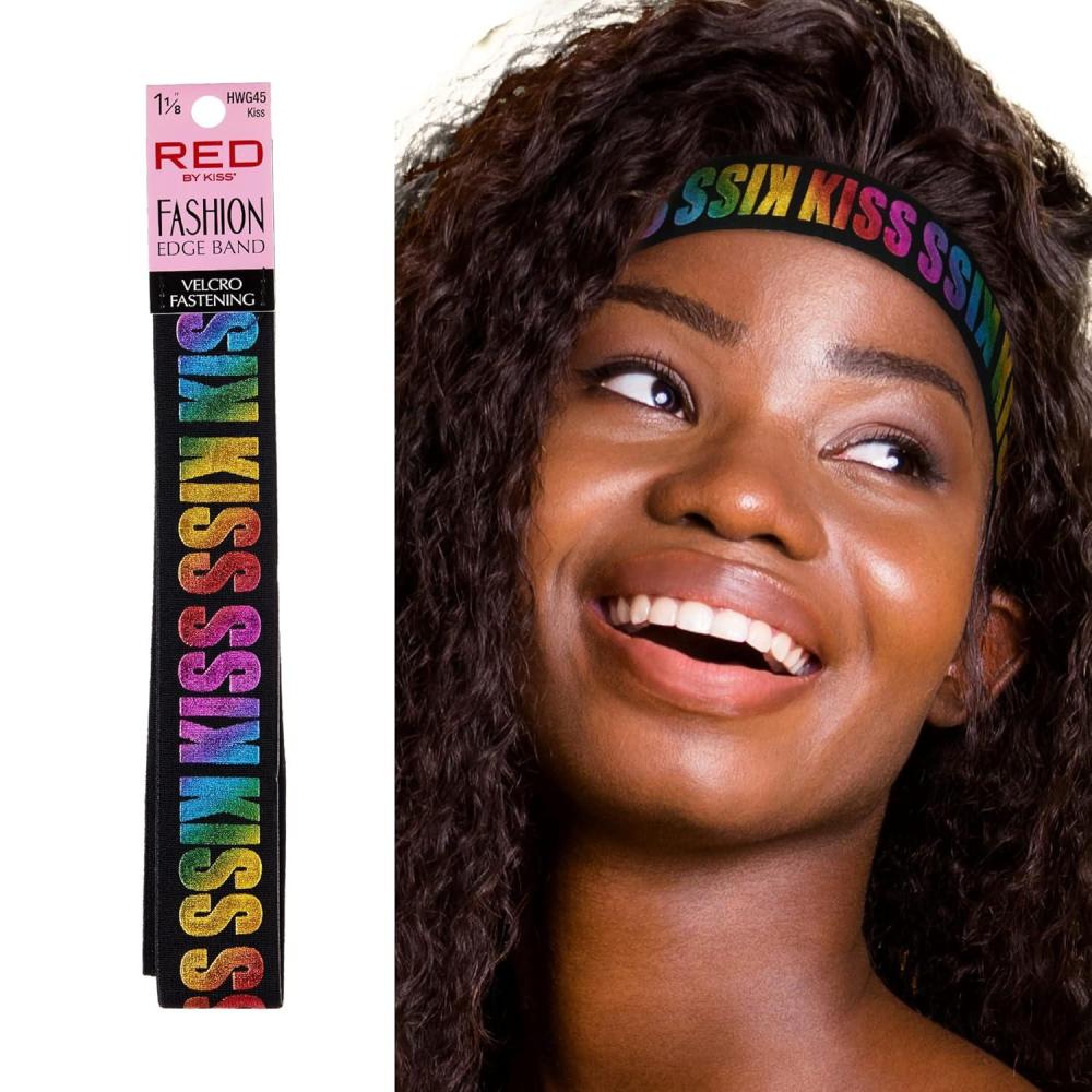 imageRed by Kiss Fashion Lace Melting Elastic Band for Wigs and Edge Laying Perfect fit during all activity Keep Baby Hairs in Place Regular 118quot