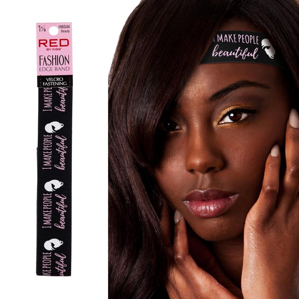 imageRed by Kiss Fashion Lace Melting Elastic Band for Wigs and Edge Laying Perfect fit during all activity Keep Baby Hairs in Place Regular 118quotBeauty