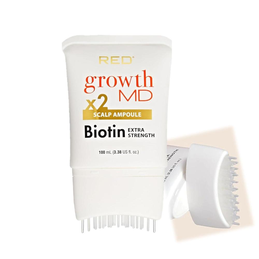 imageRed by Kiss Growth MD Hair Growth Scalp Serum Biotin Niacinamide Panthenol Rosemary Oil Infused Made with 100 Natural Ingredients USDA Certified Organic Oils NonGMO338 Fl Oz Scalp Ampoule
