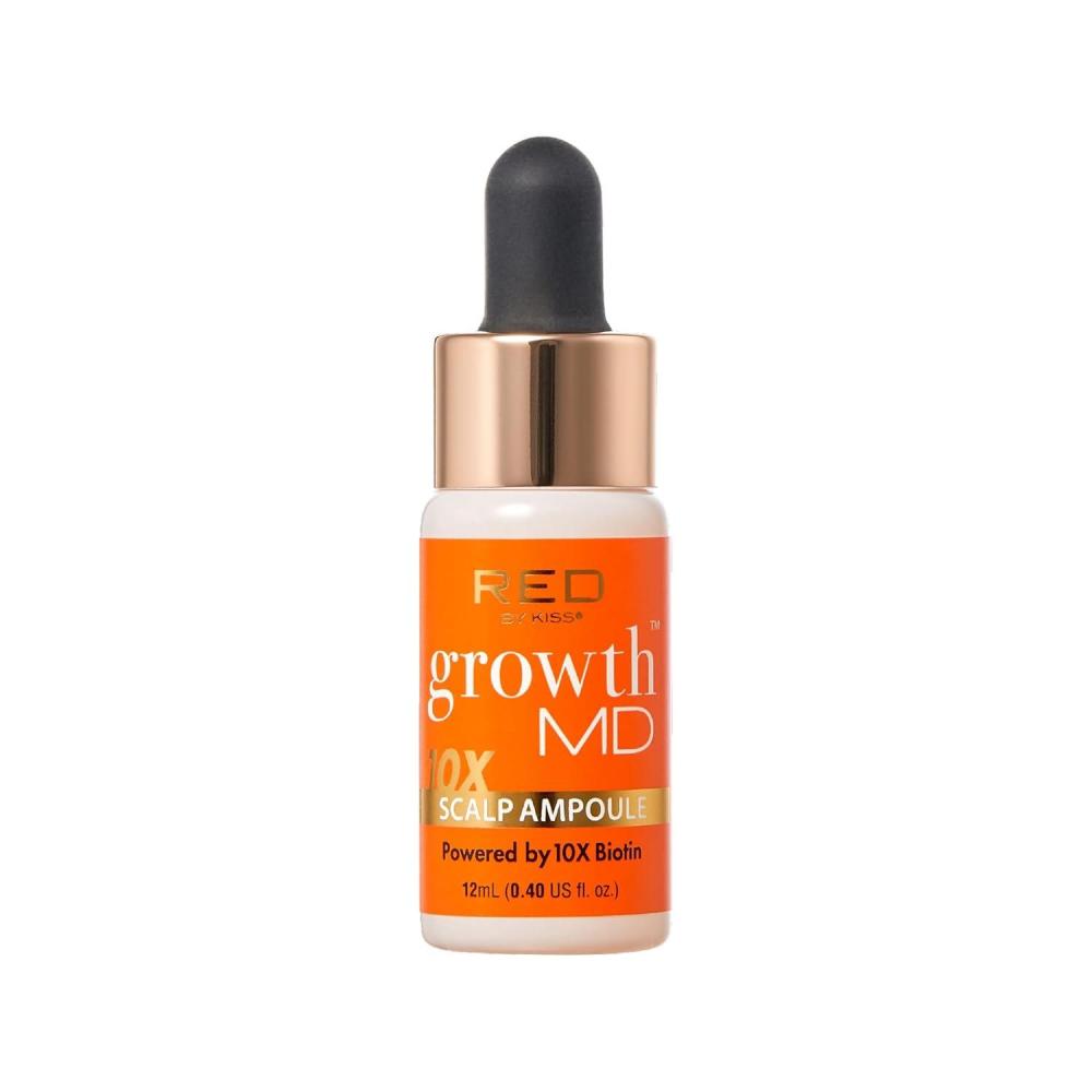 imageRed by Kiss Growth MD Hair Growth Scalp Serum Biotin Niacinamide Panthenol Rosemary Oil Infused Made with 100 Natural Ingredients USDA Certified Organic Oils NonGMOAmpoule