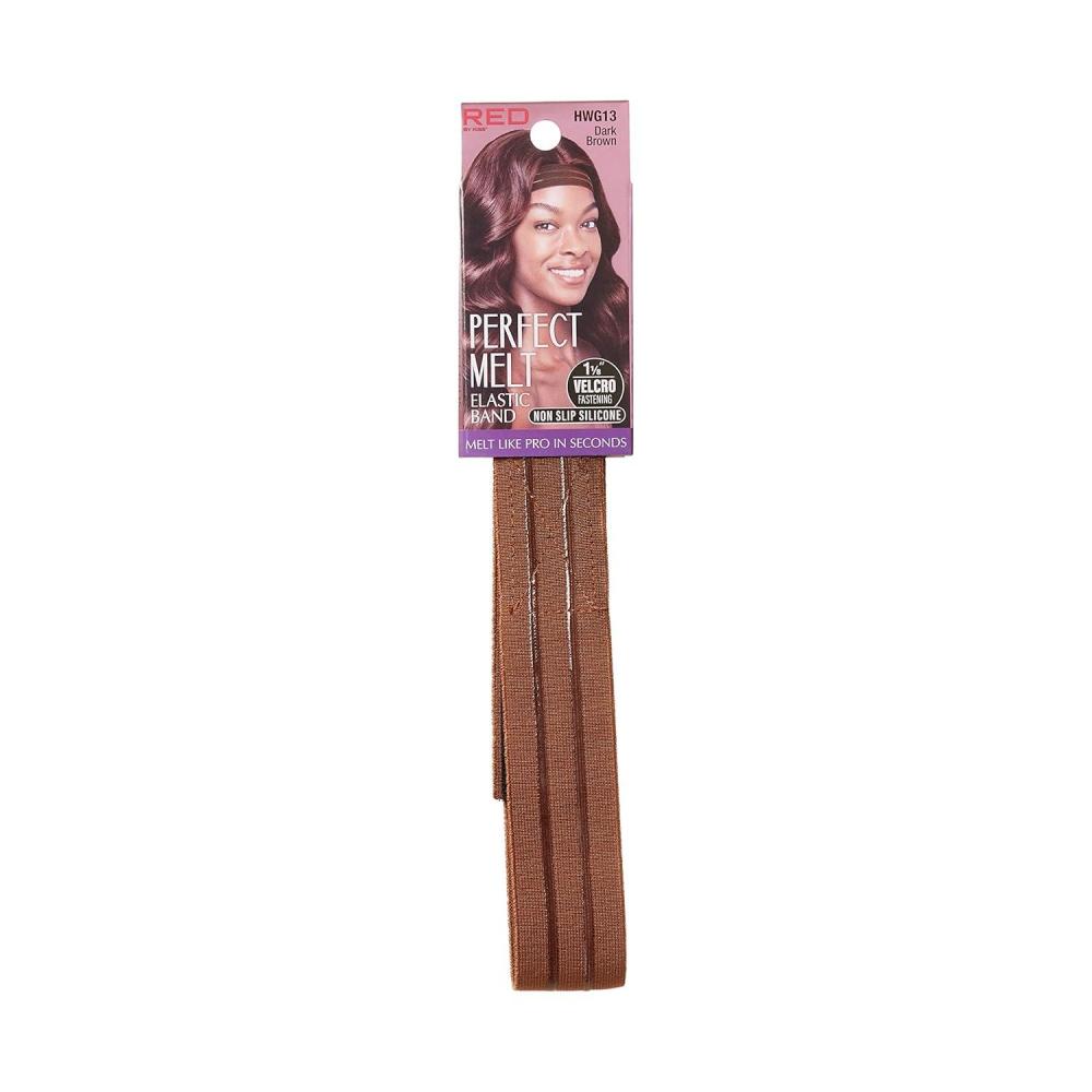 imageRed by Kiss Perfect Melt Elastic Band NonSlip Silicone Band for Wigs Ultimate Comfort Perfect Lace Frontal Wig Band 118 Natural BrownDark Brown