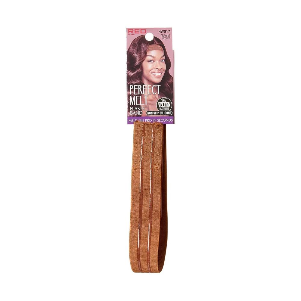 imageRed by Kiss Perfect Melt Elastic Band NonSlip Silicone Band for Wigs Ultimate Comfort Perfect Lace Frontal Wig Band 118 Natural BrownNatural Brown