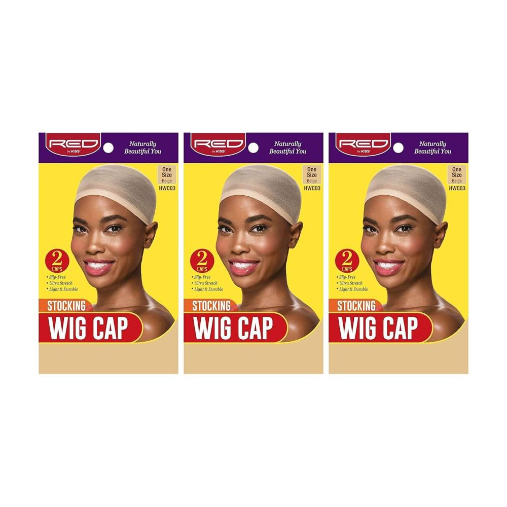 imageRed by Kiss Stocking Wig Cap One Size 3 PACK BeigeBeige