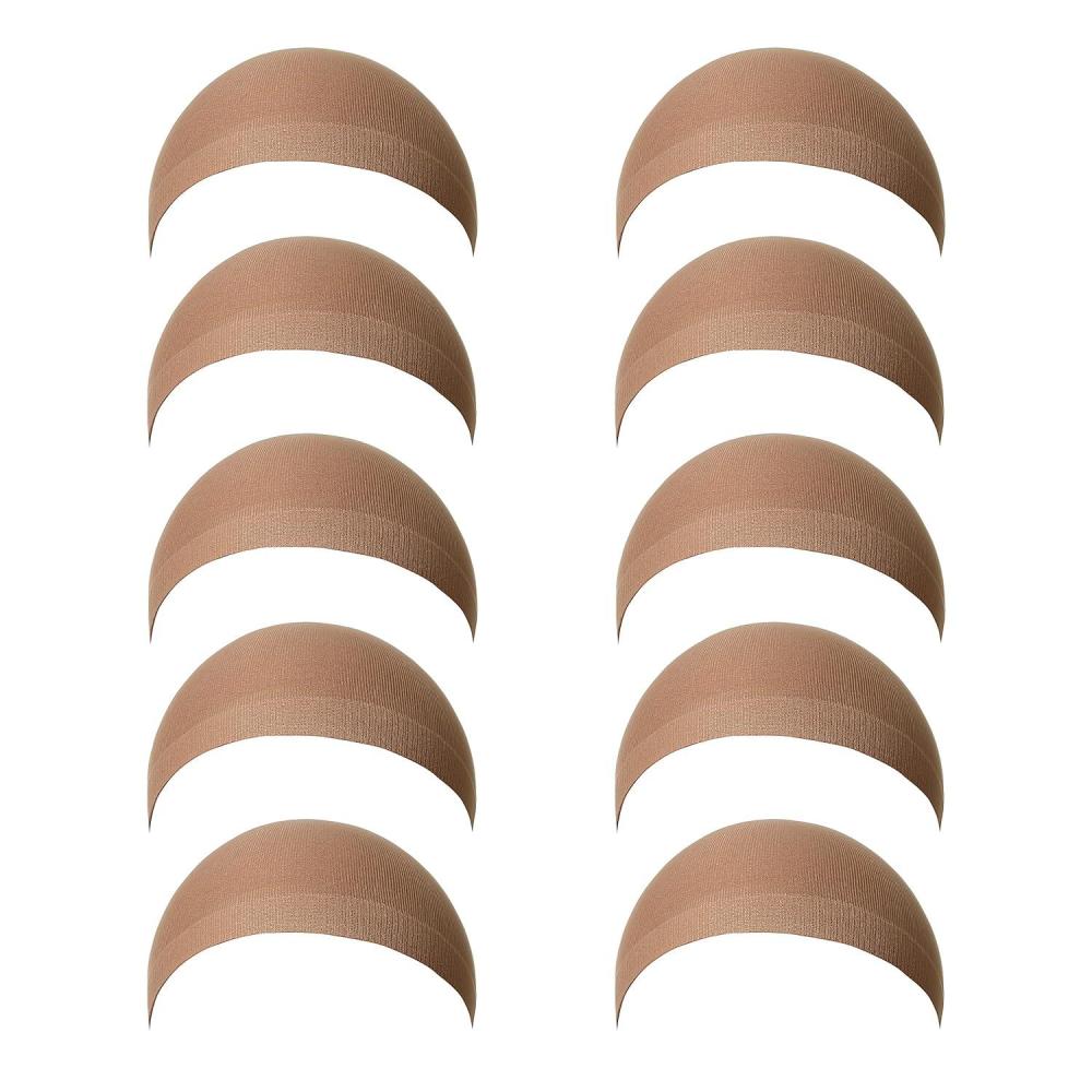 imageRed by Kiss Stocking Wig Caps 10PCS Natural Brown