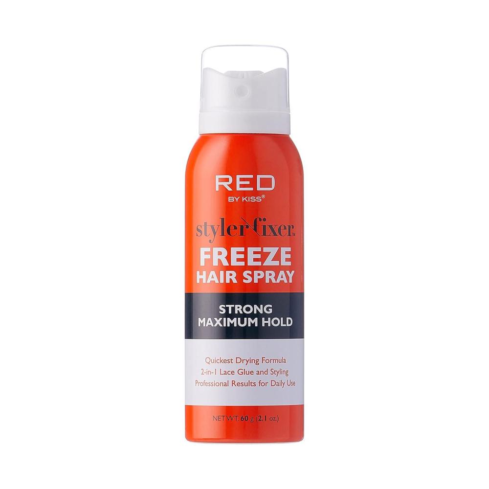imageRed by Kiss Styler Fixer Freeze Hair Spray Strong Maximum Hold 2In1 Lace Glue and Styling 2oz