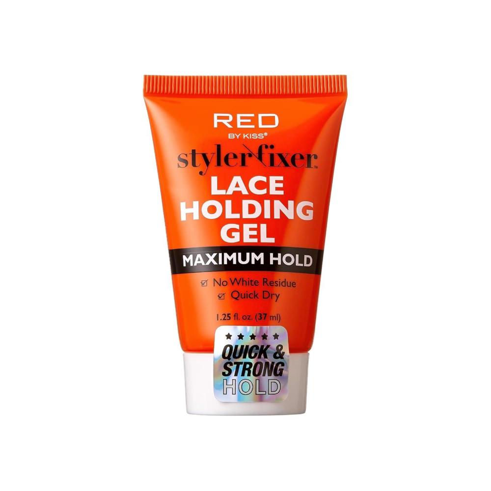imageRed by Kiss Styler Fixer Lace Holding Gel Long Lasting 72Hr Wear QuickDry Formula for Seamless Lace Application Scalp Protection ampamp Conditioning Ultimate Hold 125 Fl OzMaximum Hold