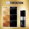 KISS Temporary Hair Color Spray Hair Dye Spray Hair Styling Spray One Day Instant Fast-Drying Washable Halloween Party DIY Cosplay Hair Accessories (Gold)(Jet Black)