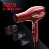 RED PRO 3200 Turbo Pro Detangler AC Hair Dryer & Red by Kiss Heat Protector Spray Bundle
