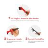 RED by Kiss Angled Premium 100% Boar Bristles Edge Pro Brush for Smooth Hair Styling & Edge Control(45° ANGLE)