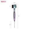 RED by Kiss Chrome Edge Brush Bacteria Free Sterilized Boar Bristles Hair Styling Brush Comb(Pin Tail+Rat Tail)