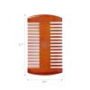 RED by Kiss Premium Wood Men Long Beard Comb, Easy Detangling and Styling, Durable Design for Gentle Beard Hair & Mustache Grooming Essential, No Snagging & Pulling, Maximize Conditioning(Dual Side Comb)