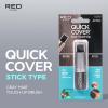 RED by Kiss Quick Cover Root Touch Up Stick, Water-Resistant Temporary Gray Hair Concealer with Brush for Roots and Beard, Long-Lasting Coverage, Easy Application (2 Pack, Black)(2 Pack  Jet Black)