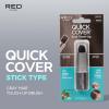 RED by Kiss Quick Cover Root Touch Up Stick, Water-Resistant Temporary Gray Hair Concealer with Brush for Roots and Beard, Long-Lasting Coverage, Easy Application (1 Pack, Black)