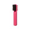 Red by Kiss 2-in-1 Foldable Comb & Edge Brush with Travel Case, Compact Palm-Sized Design, 100% Soft Boar Bristles for Smooth Hair & Edge Control, Portable Hair Styling Tool (Pink)(Pink)