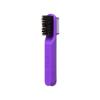 Red by Kiss 2-in-1 Foldable Comb & Edge Brush with Travel Case, Compact Palm-Sized Design, 100% Soft Boar Bristles for Smooth Hair & Edge Control, Portable Hair Styling Tool (Pink)(Purple)