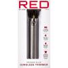 Red by Kiss Cordless Trimmer(Cool Gray) and Men Grooming Pouch