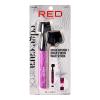 Red by Kiss Edge Brush With Fixer Wax 3 in 1 Control Styler, Boar Bristle Brush, Purple, for Women Styling(GRAPE)