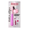 Red by Kiss Hair Brush with Edge Fixer Gel 3 in 1 Edge Control Styler for Women, Boar Bristle Brush, Sweet Peach(SWEET PEACH)