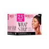 Red by Kiss Hair Wrapping Strip, Ultra Strong 2X Longer Stretch, 40 Strips, Suitable for Wet/Dry Hair, White, Styling Paper for Sleek Hairstyles (3.5″, Black, 1 PACK)(2.5″)