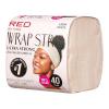 Red by Kiss Hair Wrapping Strip, Ultra Strong 2X Longer Stretch, 40 Strips, Suitable for Wet/Dry Hair, White, Styling Paper for Sleek Hairstyles (3.5″, Black, 1 PACK)(264 Count (Pack of 1))