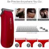 Red by Kiss Mini Cordless Hair Clipper & Grooming Organizer Bag