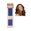 Red by Kiss Satin Flexi Heatless Curling Rods, Damage Free & Frizz Free No Heat Soft Curls, Silky Satin to Prevent Breakage, Comfortable Pin-Free Styling, Gentle Rollers for All Hair Types(Blue)