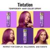 Red by Kiss Tintation Temporary Hair Color Spray 2.82oz, Quick-Dry & Smudge-Proof, Vivid Color Washable Hair Dye, Styling Spray Cosplay Halloween Birthday Party Festival (Vivid Violet)