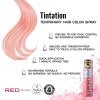 Red by Kiss Tintation Temporary Hair Color Spray 2.82oz, Quick-Dry & Smudge-Proof, Vivid Color Washable Hair Dye, Styling Spray Cosplay Halloween Birthday Party Festival (Pink Petal)