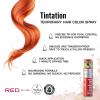 Red by Kiss Tintation Temporary Hair Color Spray 2.82oz, Quick-Dry & Smudge-Proof, Vivid Color Washable Hair Dye, Styling Spray Cosplay Halloween Birthday Party Festival (Mango Tango)