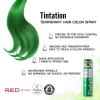 Red by Kiss Tintation Temporary Hair Color Spray 2.82oz, Quick-Dry & Smudge-Proof, Vivid Color Washable Hair Dye, Styling Spray Cosplay Halloween Birthday Party Festival (Forest Green)