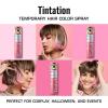 Red by Kiss Tintation Temporary Hair Color Spray 2.82oz, Quick-Dry & Smudge-Proof, Vivid Color Washable Hair Dye, Styling Spray Cosplay Halloween Birthday Party Festival (Pink Petal)