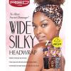 Red by Kiss Wide Silky Headwrap 7″ Extra Wide Turban Headbands 3 PACK (Black, Yellow, Pink)(Pink Leopard  Aztec  Tie Dye)