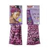 Red by Kiss Wide Silky Headwrap 7″ Extra Wide Turban Headbands 3 PACK (Black, Yellow, Pink)(Pink Leopard  Aztec  Tie Dye)