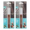 RED by KISS Quick Cover Root Touch Up Rescue (Medium Brown 2 Pack), Mascara Natural Water-Resistant Temporary Gray Concealer Cover Up Brush for Hair Mustache & Beard, Formulated with Jojoba Oil