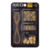 RED by Kiss Dreadlock Jewelry Complete Kit Braid Charms Hair Cuffs Hair Rings Metallic Cord for Women Hair Decorations (Kit 4)(Kit 2)