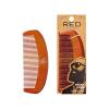 RED by Kiss Premium Wood Men Long Beard Comb, Easy Detangling and Styling, Durable Design for Gentle Beard Hair & Mustache Grooming Essential, No Snagging & Pulling, Maximize Conditioning(Long Comb)