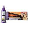 Red by Kiss Ceramic Tourmaline Flat Iron (3/4″) & Ultra Keratin Heat Protector Spray