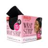 Red by Kiss Hair Wrapping Strip, Ultra Strong 2X Longer Stretch, 40 Strips, Suitable for Wet/Dry Hair, White, Styling Paper for Sleek Hairstyles (3.5″, Black, 1 PACK)(2.5″)