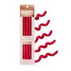 Red by Kiss Satin Flexi Heatless Curling Rods, Damage Free & Frizz Free No Heat Soft Curls, Silky Satin to Prevent Breakage, Comfortable Pin-Free Styling, Gentle Rollers for All Hair Types(Red)