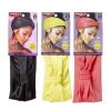 Red by Kiss Wide Silky Headwrap 7″ Extra Wide Turban Headbands 3 PACK (Black, Yellow, Pink)(Black  Yellow  Pink)