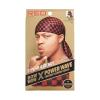 Red by Kiss Bow Wow X Power Wave Checker Silky Durag for Men Waves Silky Doo Rag (Red)(Red)