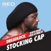 Red by Kiss Dreadlock Stocking Cap, Secure Stretchy Fit for Long & Locs Hair, Soft & Lightweight, Breakage & Lint Protection(Regular)