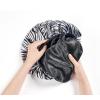 Red by Kiss Reversible Silky Satin Hair Cap Hair Bonnet with Wide Edge Double Wear Cap, Super Jumbo (Leopard)(Zebra)