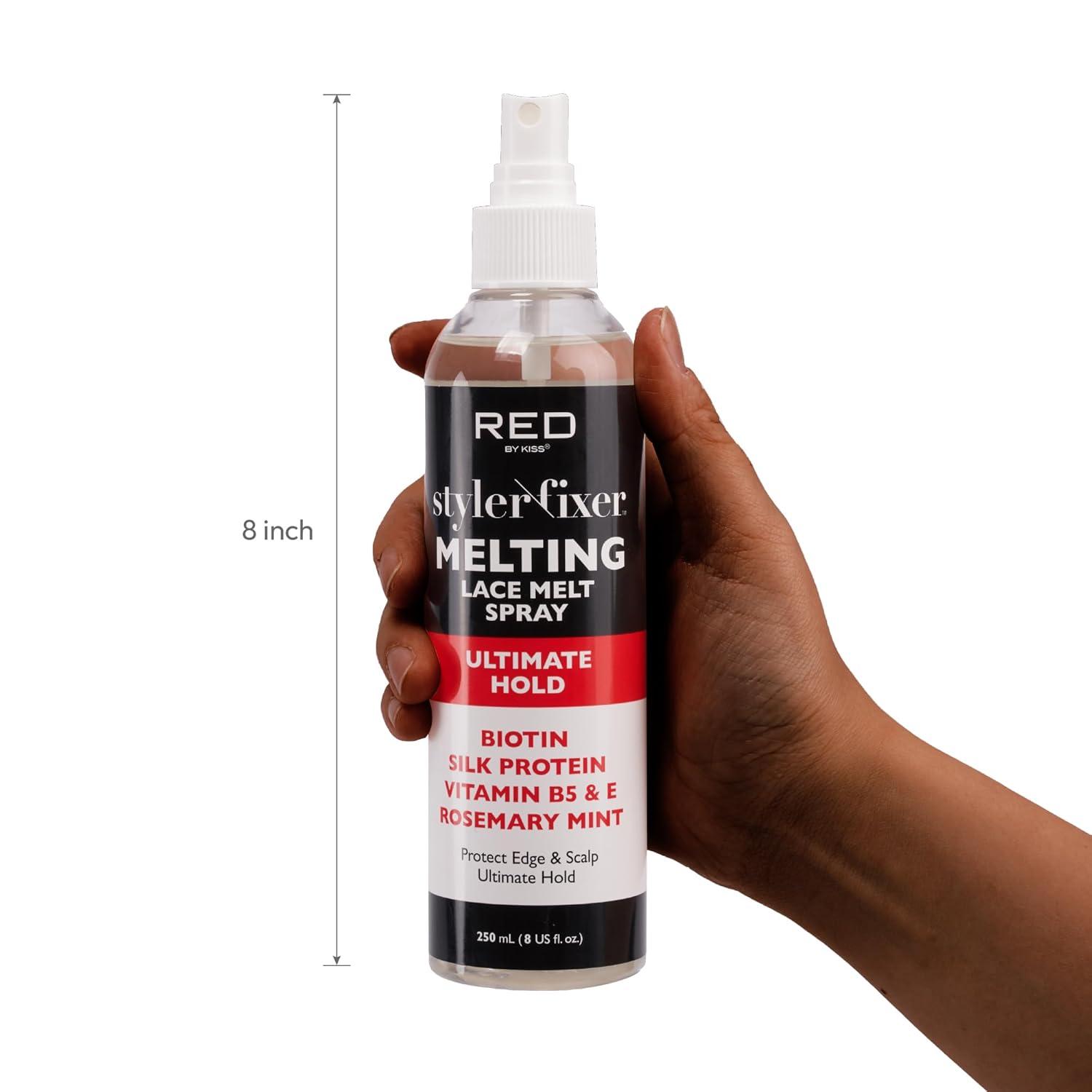 imageKiss Lace Melting and Holding Spray  Strong Hair Adhesive for Wigs Glueless Front Lace Bond Extreme HoldULTIMATE HOLD