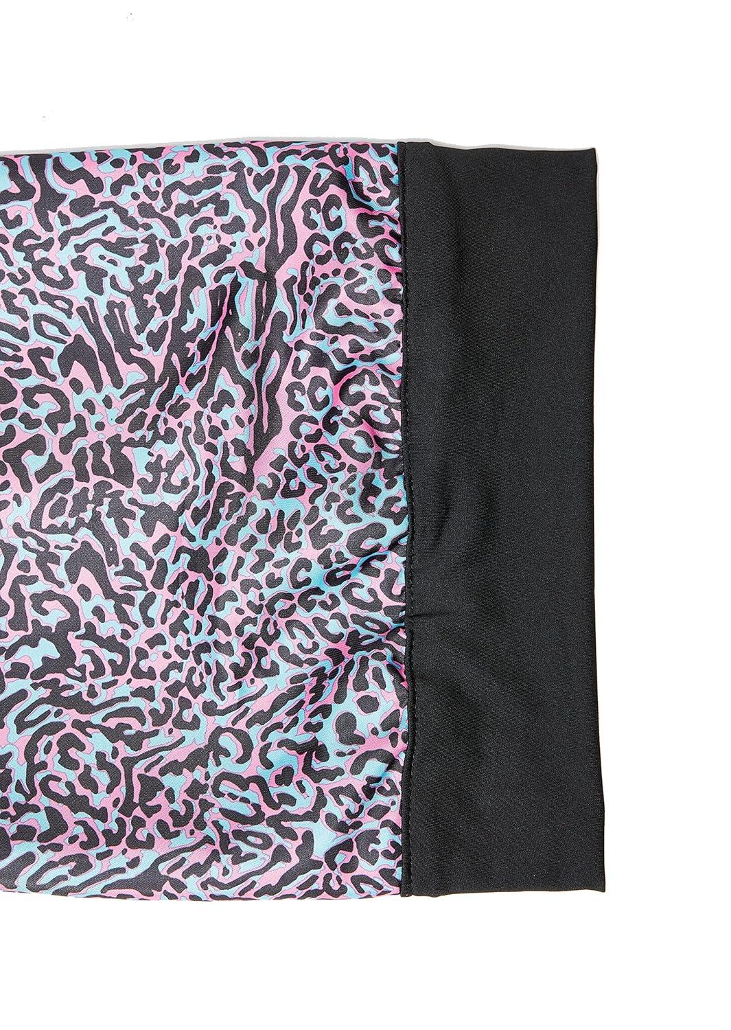 imageRed by Kiss Silky Braid Bonnet Wide Edge Bonnet Sleep Cap Frizz Free Bonnet LeopardLeopard