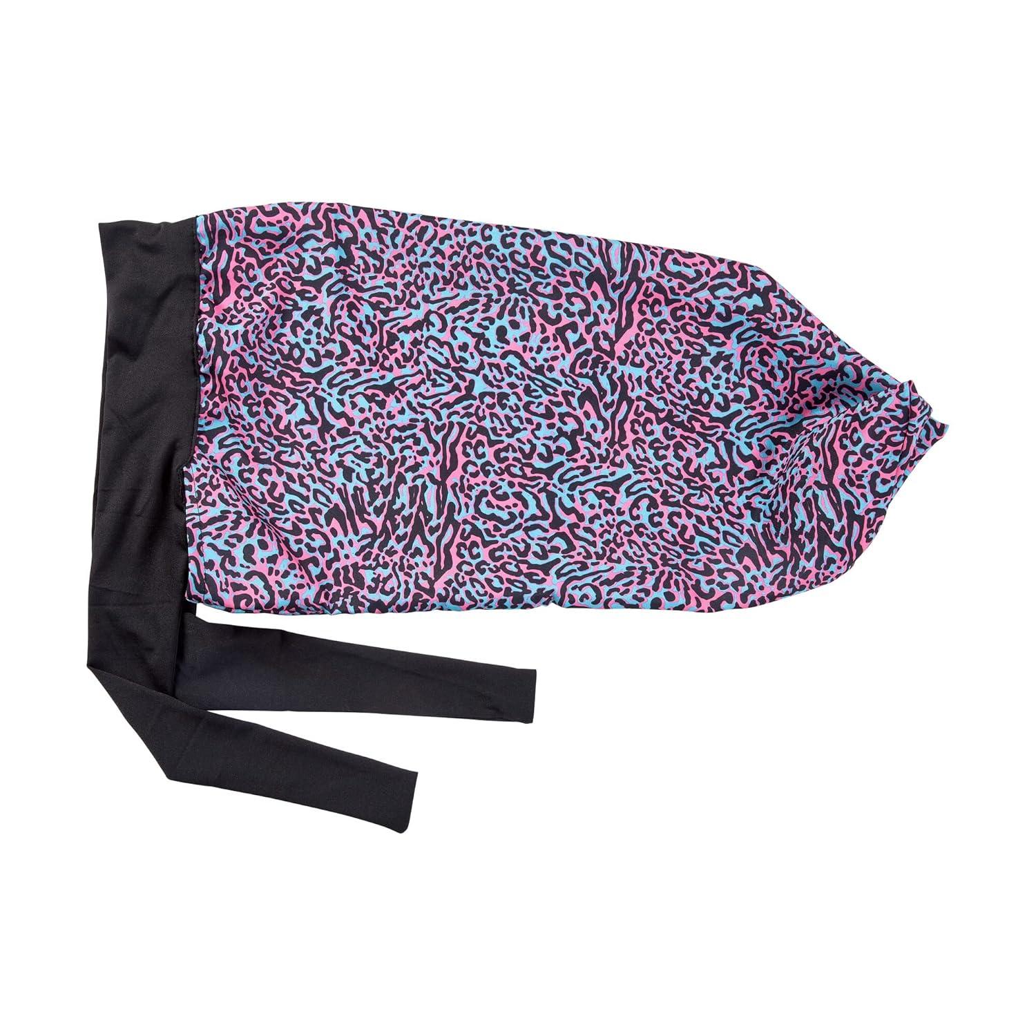 imageRed by Kiss Silky Braid Bonnet Wide Edge Bonnet Sleep Cap Frizz Free Bonnet LeopardLeopard