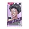 Red By Kiss Glitter Bonnet Premium Quality Sleeping Hair Bonnet Hair Cap, Super Jumbo (Black Pearl)(Jet Black)
